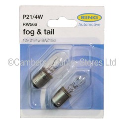 Ring RW566 Fog & Tail Bulb 12v 4w 2 Pack